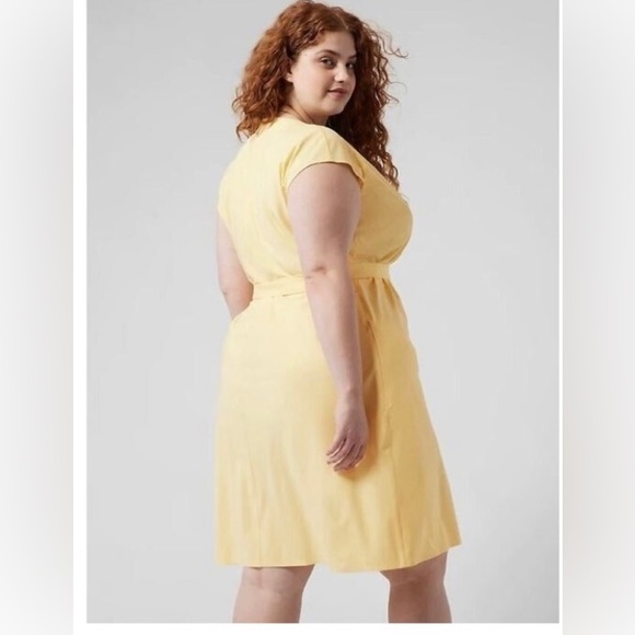 ATHLETA Newport Wrap Dress Knee Length Pockets NWT 148.00 Plus Size 3X - Picture 7 of 11